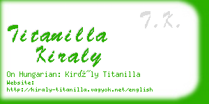titanilla kiraly business card